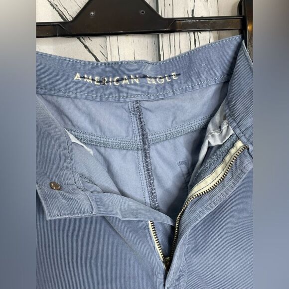 American Eagle Corduroy Mom Jeans Blue 6 Extra Short - Picture 5 of 10